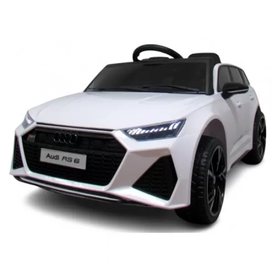 Masinuta electrica cu telecomanda Audi RS6 R-Sport - Alb Masinuta electrica cu telecomanda Audi RS6 R-Sport - Alb
