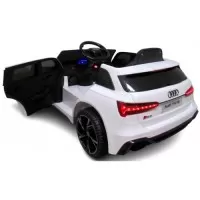 Masinuta electrica cu telecomanda Audi RS6 R-Sport - Alb