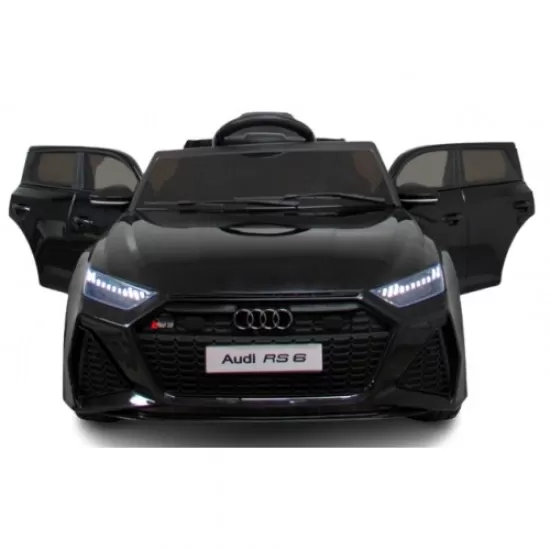 Masinuta electrica cu telecomanda Audi RS6 R-Sport - Negru Masinuta electrica cu telecomanda Audi RS6 R-Sport - Negru