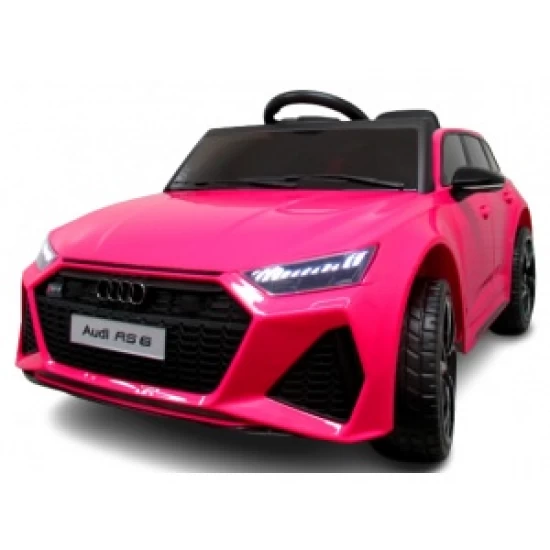 Masinuta electrica cu telecomanda Audi RS6 R-Sport - Roz