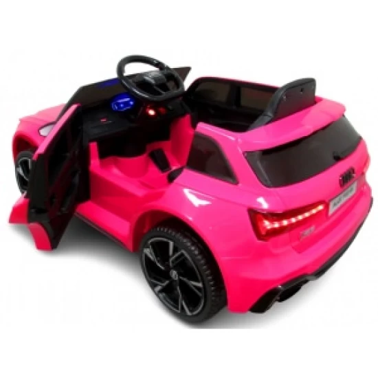 Masinuta electrica cu telecomanda Audi RS6 R-Sport - Roz