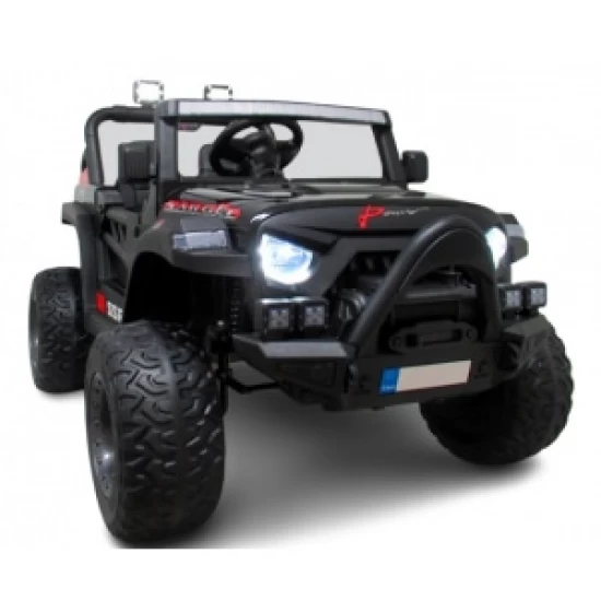 Masinuta electrica cu telecomanda Auto X16, 110x70x68 cm, varsta 1-5 ani, roti EVA, scaun din piele ECO, putere 90W, R-Sport - Negru