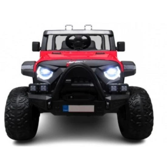 Masinuta electrica cu telecomanda Auto X16, 110x70x68 cm, varsta 1-5 ani, roti EVA, scaun din piele ECO, putere 90W, R-Sport - Rosu