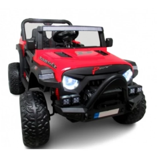 Masinuta electrica cu telecomanda Auto X16, 110x70x68 cm, varsta 1-5 ani, roti EVA, scaun din piele ECO, putere 90W, R-Sport - Rosu