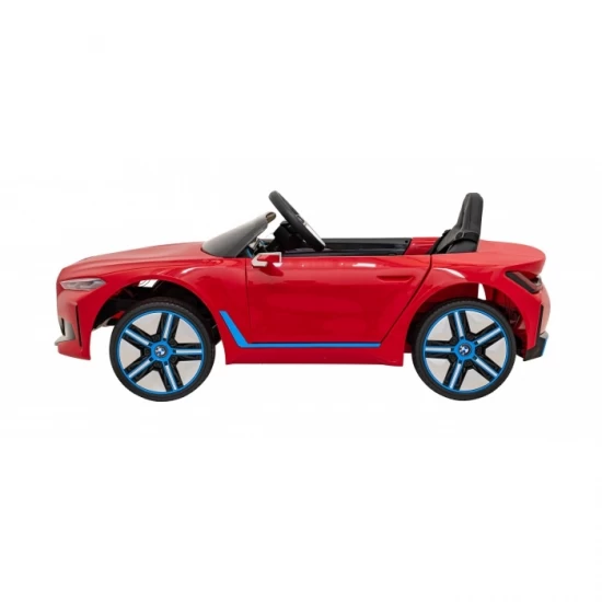 Masinuta electrica cu telecomanda BMW I4, roti EVA, scaun tapitat, 116x79x45 cm, putere 50W - Rosu Masinuta electrica cu telecomanda BMW I4, roti EVA, scaun tapitat, 116x79x45 cm, putere 50W - Rosu