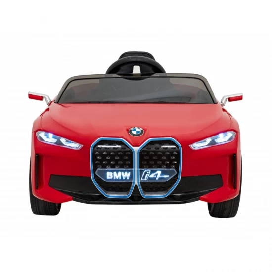 Masinuta electrica cu telecomanda BMW I4, roti EVA, scaun tapitat, 116x79x45 cm, putere 50W - Rosu Masinuta electrica cu telecomanda BMW I4, roti EVA, scaun tapitat, 116x79x45 cm, putere 50W - Rosu