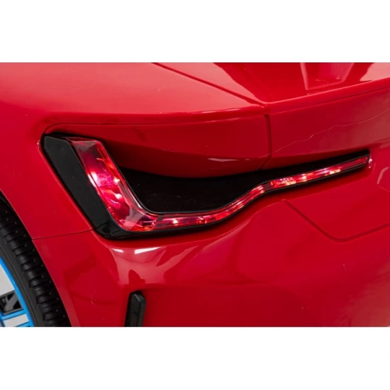 Masinuta electrica cu telecomanda BMW I4, roti EVA, scaun tapitat, 116x79x45 cm, putere 50W - Rosu Masinuta electrica cu telecomanda BMW I4, roti EVA, scaun tapitat, 116x79x45 cm, putere 50W - Rosu