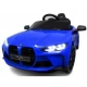 Masinuta electrica cu telecomanda BMW M4, 110x70x50 cm, varsta 1-5 ani, roti EVA, scaun din piele ECO, putere 90W - Albastru