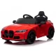 Masinuta electrica cu telecomanda BMW M4, 110x70x50 cm, varsta 1-5 ani, roti EVA, scaun din piele ECO, putere 90W - Rosu