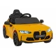 Masinuta electrica cu telecomanda BMW M4, roti EVA, scaun tapitat, 112x71x46 cm, putere 70W - Galben Masinuta electrica cu telecomanda BMW M4, roti EVA, scaun tapitat, 112x71x46 cm, putere 70W - Galben