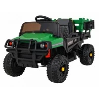 Masinuta electrica cu telecomanda Farmer Pick-Up, roti EVA, scaun tapitat, 116x66x65 cm, putere 70W - Verde