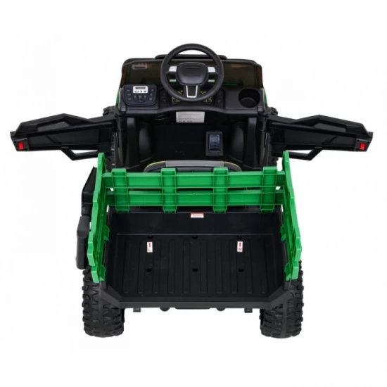 Masinuta electrica cu telecomanda Farmer Pick-Up, roti EVA, scaun tapitat, 116x66x65 cm, putere 70W - Verde Masinuta electrica cu telecomanda Farmer Pick-Up, roti EVA, scaun tapitat, 116x66x65 cm, putere 70W - Verde