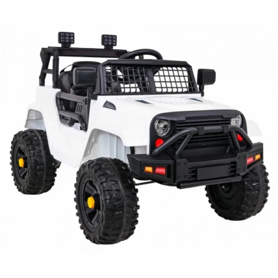 Masinuta electrica cu telecomanda Jeep Dark Night, roti EVA, scaun tapitat, 100x67x59 cm, putere 70W - Alb Masinuta electrica cu telecomanda Jeep Dark Night, roti EVA, scaun tapitat, 100x67x59 cm, putere 70W - Alb