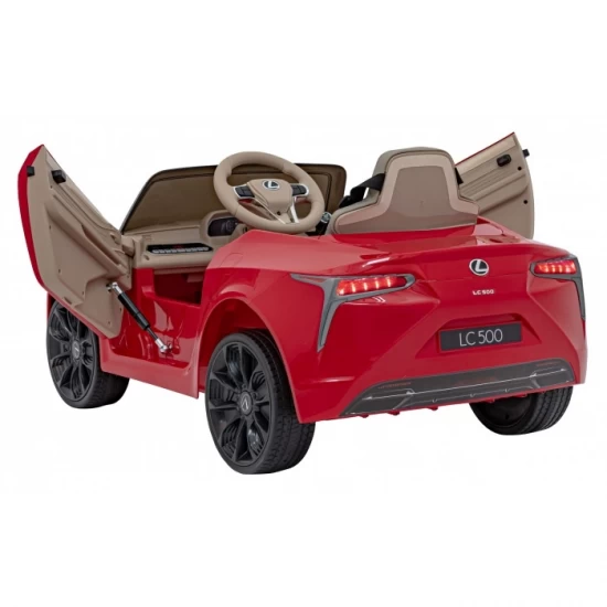 Masinuta electrica cu telecomanda Lexus LC500, roti EVA, scaun tapitat, 108x60x43 cm, putere 70W - Rosu Masinuta electrica cu telecomanda Lexus LC500, roti EVA, scaun tapitat, 108x60x43 cm, putere 70W - Rosu