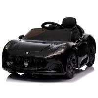 Masinuta electrica cu telecomanda Maserati GranTurismo, 99x59.5x44 cm, varsta 1-4 ani, roti EVA, scaun din piele ECO, putere 90W - Negru
