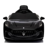 Masinuta electrica cu telecomanda Maserati GranTurismo, 99x59.5x44 cm, varsta 1-4 ani, roti EVA, scaun din piele ECO, putere 90W - Negru
