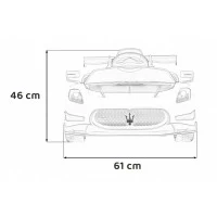 Masinuta electrica cu telecomanda Maserati MC20 GT2, roti EVA, scaun tapitat, 115x61x46 cm, putere 110W - Albastru