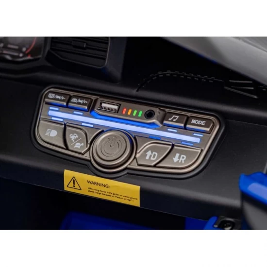 Masinuta electrica cu telecomanda Maserati MC20 GT2, roti EVA, scaun tapitat, 115x61x46 cm, putere 110W - Albastru Masinuta electrica cu telecomanda Maserati MC20 GT2, roti EVA, scaun tapitat, 115x61x46 cm, putere 110W - Albastru