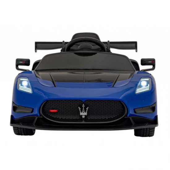 Masinuta electrica cu telecomanda Maserati MC20 GT2, roti EVA, scaun tapitat, 115x61x46 cm, putere 110W - Albastru Masinuta electrica cu telecomanda Maserati MC20 GT2, roti EVA, scaun tapitat, 115x61x46 cm, putere 110W - Albastru
