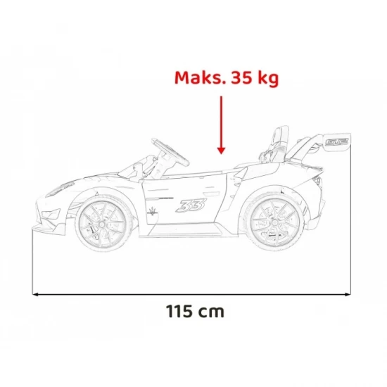 Masinuta electrica cu telecomanda Maserati MC20 GT2, roti EVA, scaun tapitat, 115x61x46 cm, putere 110W - Albastru Masinuta electrica cu telecomanda Maserati MC20 GT2, roti EVA, scaun tapitat, 115x61x46 cm, putere 110W - Albastru