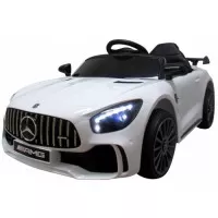 Masinuta electrica cu telecomanda Mercedes AMG GTR-S R-Sport - Alb