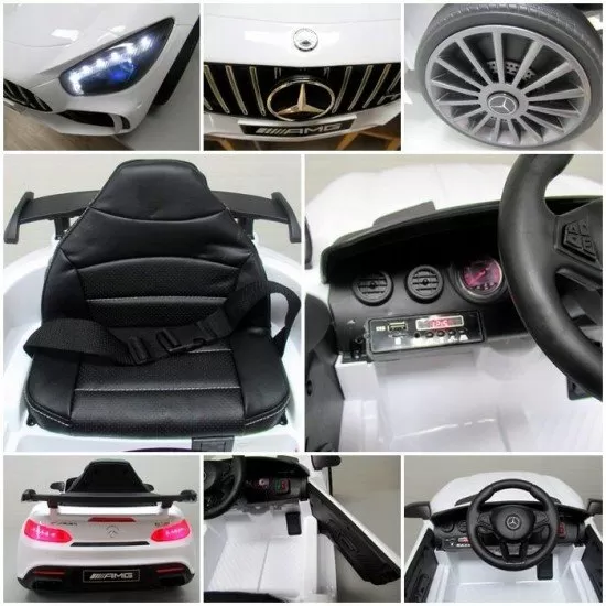Masinuta electrica cu telecomanda Mercedes AMG GTR-S R-Sport - Alb Masinuta electrica cu telecomanda Mercedes AMG GTR-S R-Sport - Alb