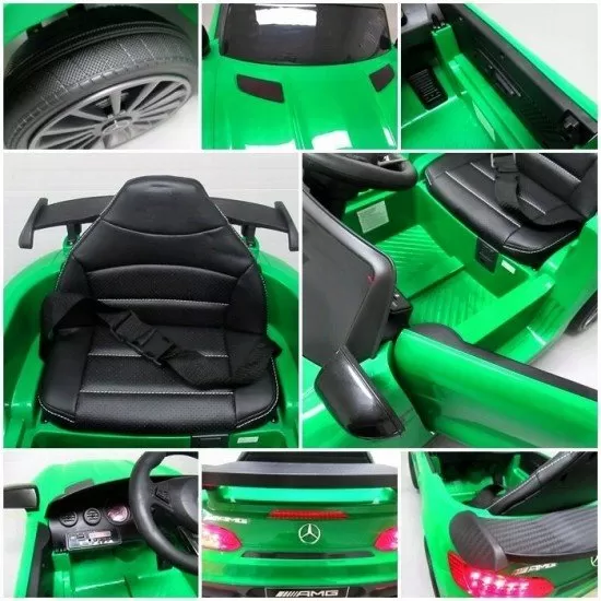 Masinuta electrica cu telecomanda Mercedes AMG GTR-S R-Sport - Verde