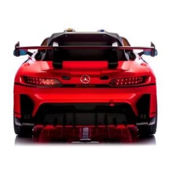 Masinuta electrica cu telecomanda Mercedes GT3 EVO, 114x69x45 cm, varsta 1-5 ani, roti EVA, scaun din piele ECO, putere 90W - Rosu