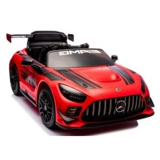 Masinuta electrica cu telecomanda Mercedes GT3 EVO, 114x69x45 cm, varsta 1-5 ani, roti EVA, scaun din piele ECO, putere 90W - Rosu