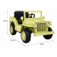 Masinuta electrica cu telecomanda Military Retro 4 X 4, roti EVA, scaun tapitat, 110x56x56 cm, putere 140W - Bej Masinuta electrica cu telecomanda Military Retro 4 X 4, roti EVA, scaun tapitat, 110x56x56 cm, putere 140W - Bej