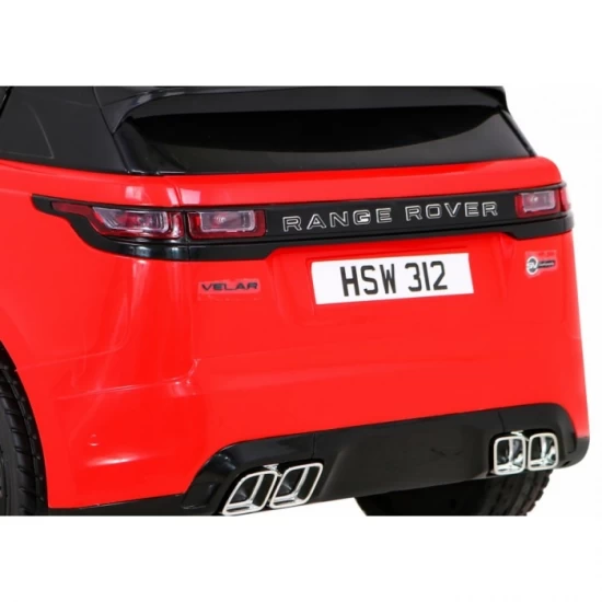 Masinuta electrica cu telecomanda Range Rover Velar, roti EVA, scaun tapitat, 107x64x49 cm, putere 70W - Rosu Masinuta electrica cu telecomanda Range Rover Velar, roti EVA, scaun tapitat, 107x64x49 cm, putere 70W - Rosu