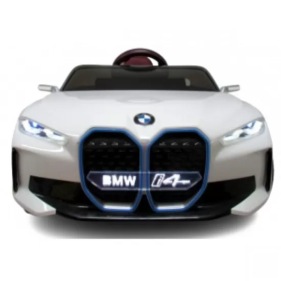 Masinuta electrica cu telecomanda, roti din spuma EVA, scaun din piele ecologica, varsta 1-5 ani, BMW I4 - Alb Masinuta electrica cu telecomanda, roti din spuma EVA, scaun din piele ecologica, varsta 1-5 ani, BMW I4 - Alb