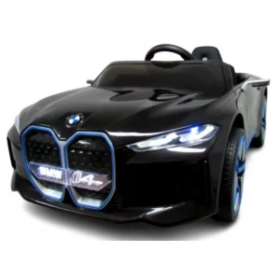 Masinuta electrica cu telecomanda, roti din spuma EVA, scaun din piele ecologica, varsta 1-5 ani, BMW I4 - Negru Masinuta electrica cu telecomanda, roti din spuma EVA, scaun din piele ecologica, varsta 1-5 ani, BMW I4 - Negru