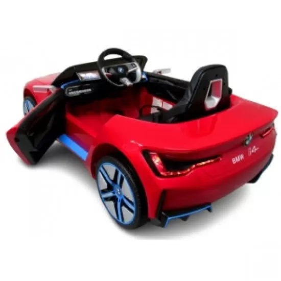 Masinuta electrica cu telecomanda, roti din spuma EVA, scaun din piele ecologica, varsta 1-5 ani, BMW I4 - Rosu Masinuta electrica cu telecomanda, roti din spuma EVA, scaun din piele ecologica, varsta 1-5 ani, BMW I4 - Rosu