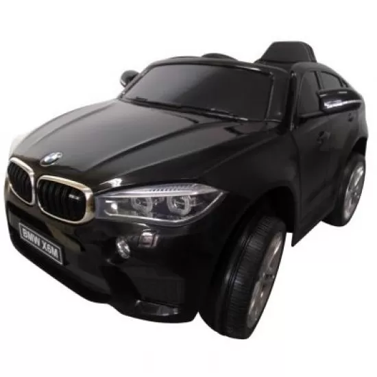 Masinuta electrica cu telecomanda, roti din spuma EVA si scaun din piele BMW X6M R-Sport - Negru Masinuta electrica cu telecomanda, roti din spuma EVA si scaun din piele BMW X6M R-Sport - Negru