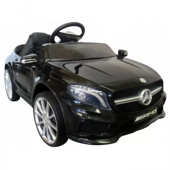 Masinuta electrica cu telecomanda, roti EVA, scaun piele Mercedes GLA45 - Negru Masinuta electrica cu telecomanda, roti EVA, scaun piele Mercedes GLA45 - Negru