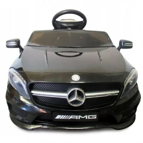 Masinuta electrica cu telecomanda, roti EVA, scaun piele Mercedes GLA45 - Negru Masinuta electrica cu telecomanda, roti EVA, scaun piele Mercedes GLA45 - Negru
