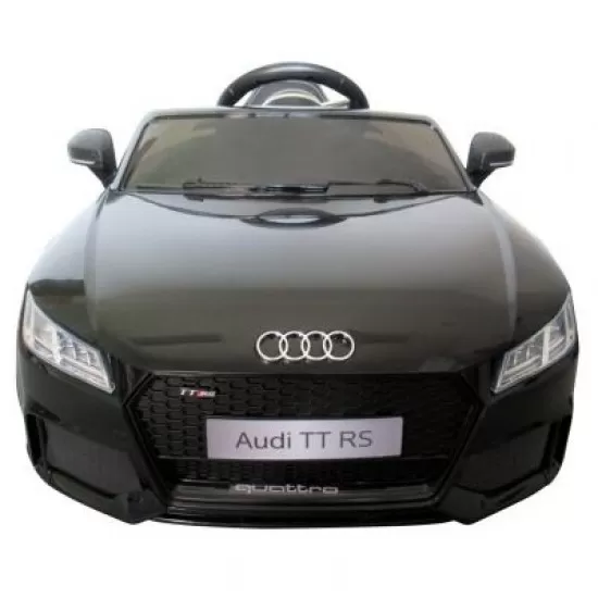 Masinuta electrica cu telecomanda, roti EVA, scaun piele Audi TT R-Sport - Negru Masinuta electrica cu telecomanda, roti EVA, scaun piele Audi TT R-Sport - Negru