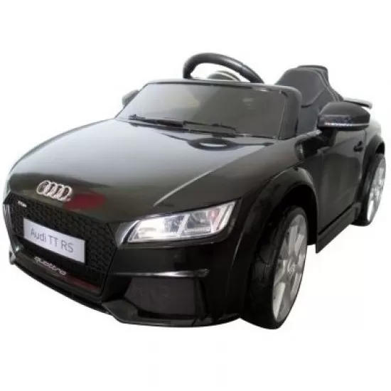 Masinuta electrica cu telecomanda, roti EVA, scaun piele Audi TT R-Sport - Negru Masinuta electrica cu telecomanda, roti EVA, scaun piele Audi TT R-Sport - Negru
