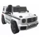 Masinuta electrica cu telecomanda, roti EVA, scaun piele Mercedes G63 - Alb Masinuta electrica cu telecomanda, roti EVA, scaun piele Mercedes G63 - Alb