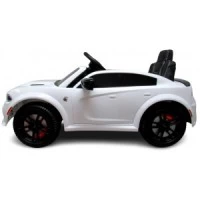 Masinuta electrica cu telecomanda, roti EVA, varsta 1-5 ani, putere 90W, 107x68x53 cm, Dodge SRT R-Sport - Alb