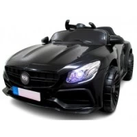 Masinuta electrica cu telecomanda si functie de balansare Cabrio Z6, 88x47x40 cm, varsta 1-4 ani, roti si scaun din plastic, putere 70W, R-Sport - Negru