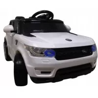 Masinuta electrica cu telecomanda si roti din spuma EVA Cabrio F1 R-Sport - Alb