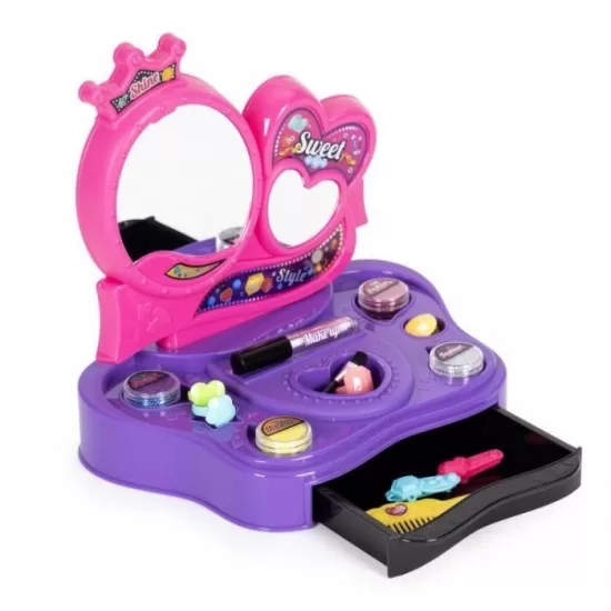 Masuta cu accesorii pentru make-up si tatuaje Ecotoys HC577340 Masuta cu accesorii pentru make-up si tatuaje Ecotoys HC577340