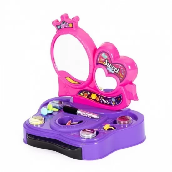 Masuta cu accesorii pentru make-up si tatuaje Ecotoys HC577340 Masuta cu accesorii pentru make-up si tatuaje Ecotoys HC577340