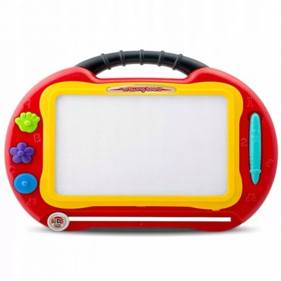 Masuta cu tabla magnetica pentru desenat cu accesorii incluse Ricokids 772200 - Rosu Masuta cu tabla magnetica pentru desenat cu accesorii incluse Ricokids 772200 - Rosu