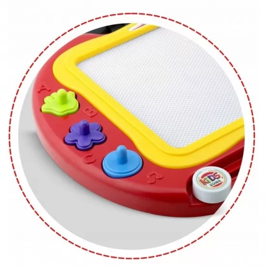 Masuta cu tabla magnetica pentru desenat cu accesorii incluse Ricokids 772200 - Rosu Masuta cu tabla magnetica pentru desenat cu accesorii incluse Ricokids 772200 - Rosu