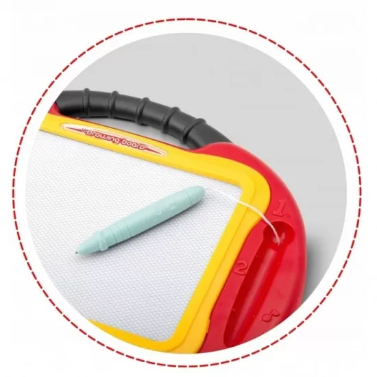 Masuta cu tabla magnetica pentru desenat cu accesorii incluse Ricokids 772200 - Rosu Masuta cu tabla magnetica pentru desenat cu accesorii incluse Ricokids 772200 - Rosu