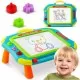 Masuta cu tabla magnetica pentru desenat cu accesorii incluse Ricokids 772201 - Albastru Masuta cu tabla magnetica pentru desenat cu accesorii incluse Ricokids 772201 - Albastru