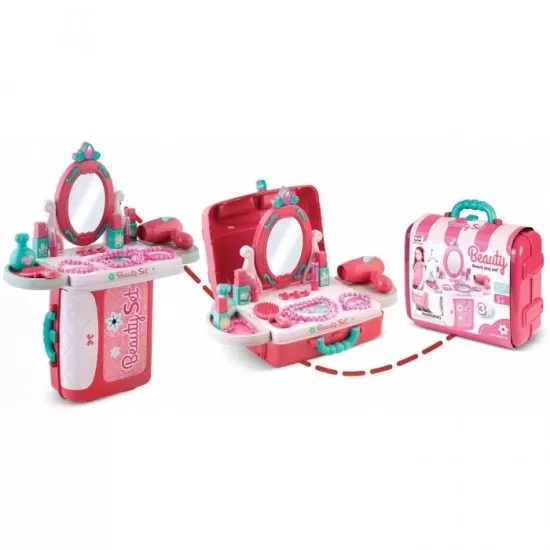 Masuta de toaleta 3 in 1 pentru copii cu accesorii incluse Ricokids 773300 Masuta de toaleta 3 in 1 pentru copii cu accesorii incluse Ricokids 773300